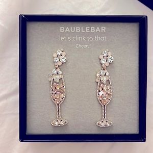 Bauble Bar Champagne Earrings - brand new